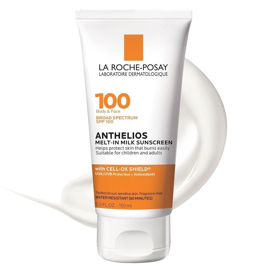 La Roche-Posay Anthelios Melt-In Milk Sunscreen SPF 100, ครีมกันแดดสําหรับ Body & Face U20P