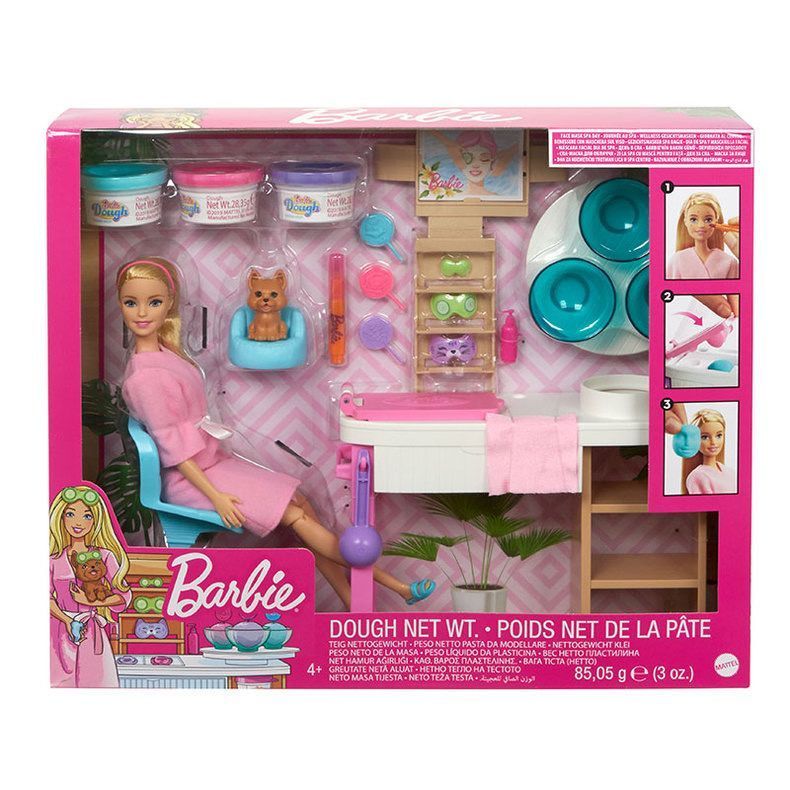 [Barbie] Mask SPA Toy Set GJR84 Girl Play House Toy Joint Movable Girl Gift