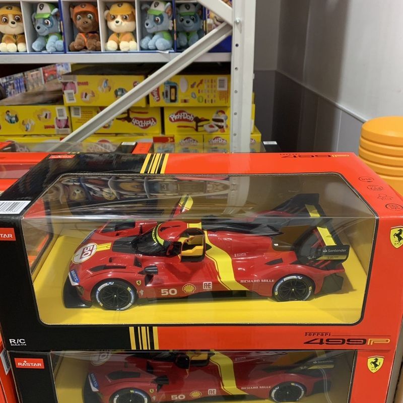 รีโมทคอนโทรลรถของเล่นของขวัญ RASTAR Ferrari 499 Racing Starlight