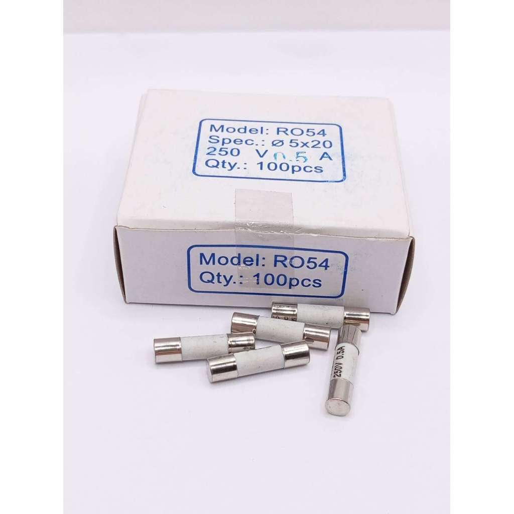 สุดคุ้ม แท้1 ฟิวส์เซรามิค 5 * 20 มม. 6x30 มม. 500V 0.5A 1A 1.5A 2A 2.5A 3A 4A 5A 6.3A 10A 12A 15A 20A 25A 10 ชิ้น