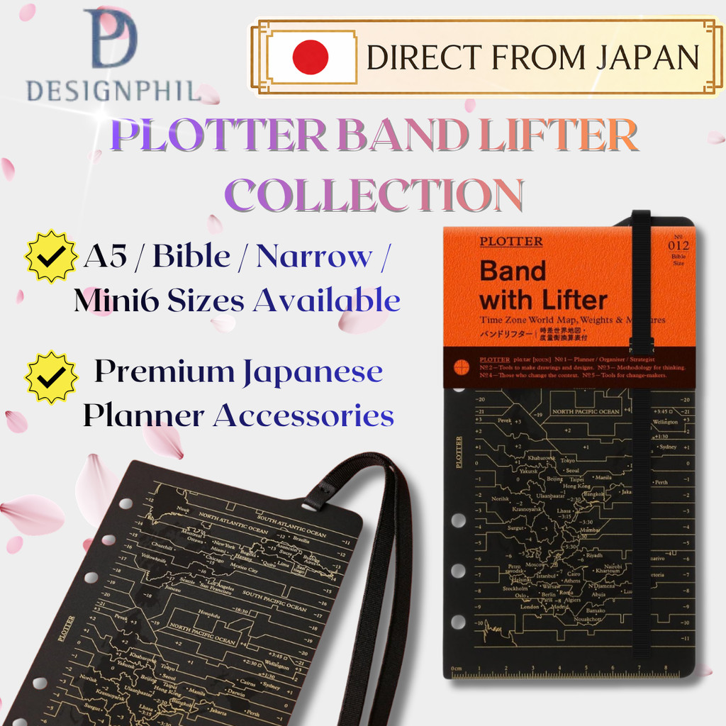 PLOTTER Band Lifter Planner Accessory Size Options Made in Japan From Japan