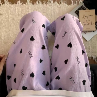 PILLOW TALK กางเกงขายาวผู้หญิง กางเกงนอนใส่สบาย 🌷 ทรงสวยมาก ผ้านิ่ม ใส่สบาย พร้อมส่ง W257