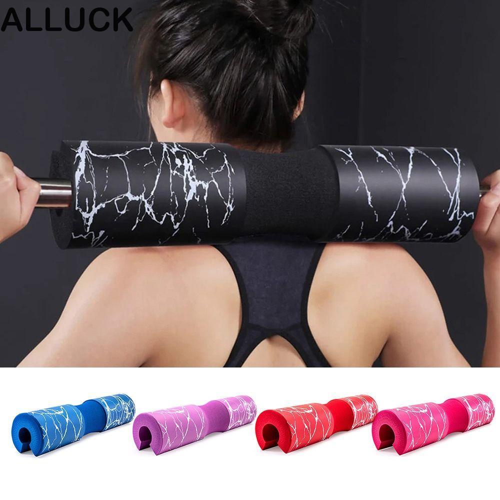 ALLUCK Barbell แผ่นรองไหล่, หนาลื่น Barbell Pad, อุปกรณ์ยิมออกกําลังกายความแข็งแรงออกกําลังกาย Anti-SLIP GYM ฟิตเนสยกน้ําหนัก Dumbbel คอสนับสนุนแผ่นป้องกัน