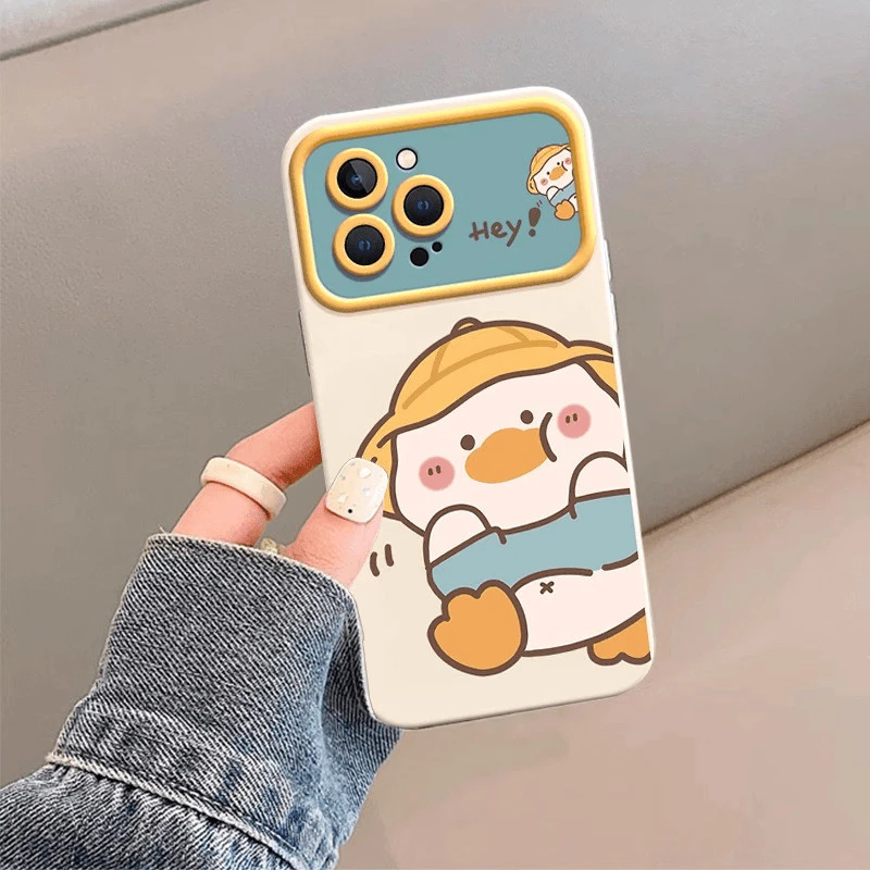 เป็ดน้อยสีเหลืองเหมาะสําหรับ Apple 15promax เคสโทรศัพท์ใหม่ iphone14 ความรู้สึกระดับไฮเอนด์ 13pro พร้อมเชือกเส้นเล็ก 12 Windows 11 น่ารัก 8plus รวมทุกอย่าง 7 ซิลิโคน x หญิง xs ป้องกัน xr ปก max thumbnail 6