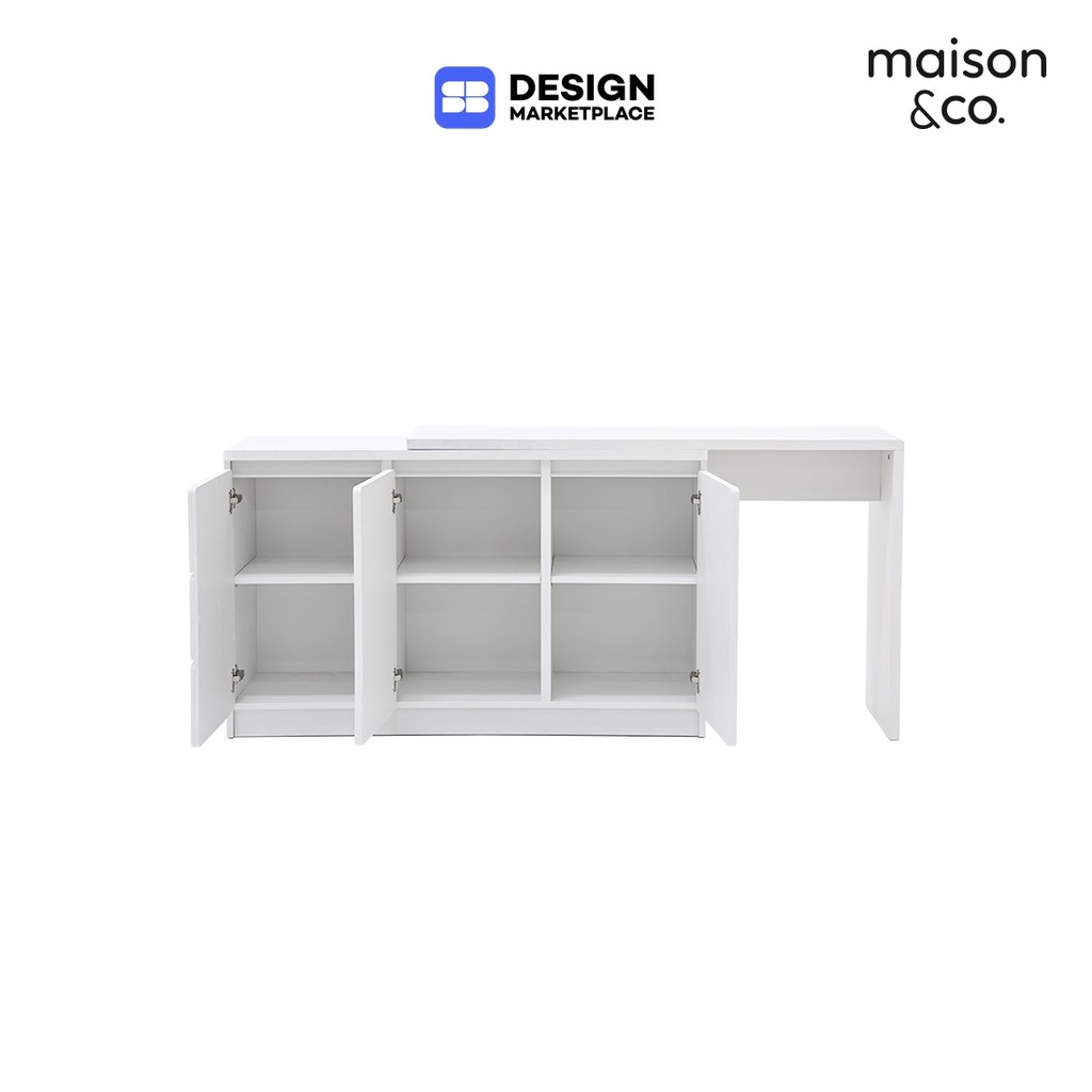 SB Design Square โต๊ะอเนกประสงค์ รุ่น Solla สีขาว (168x40x76 ซม.) แบรนด์ MAISON&CO.