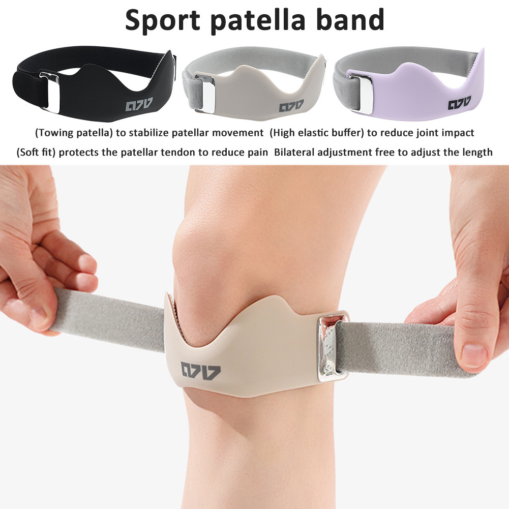 ชุดซิลิโคน Patellar เข่า Pad Patellar เข่าแหวน Stabilizer ซิลิโคน สนับสนุนสายรัดสําหรับบาสเกตบอลวิ่งทุกวันใช้