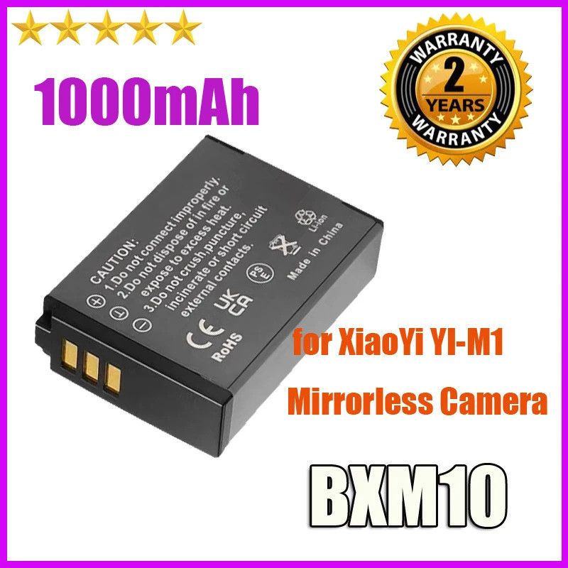 ใหม่ ZRTZ 1000mAh BXM10 BXM-10 แบตเตอรี่สําหรับกล้อง Mirrorless XiaoYi YI-M1