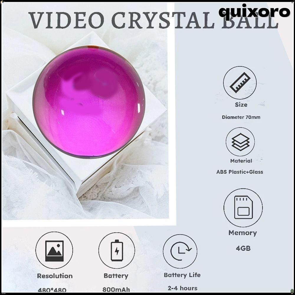QUIXORO Video Display Ball, Effect DIY Crystal Ball, Pixel Display Electronic Screen Digital Video D