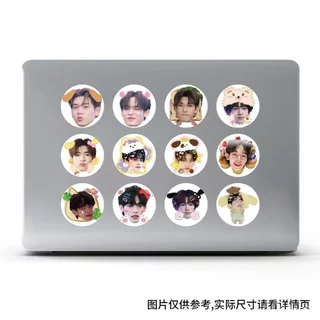 CC 500pcs ไทยความบันเทิงอุปกรณ์ต่อพ่วง Teeteepor หัวใหญ่ดูสติกเกอร์ม้วน CP Dmd กลุ่มผู้ชายการ์ตูนน่ารักสติกเกอร์ตกแต่งของขวัญวันเกิด