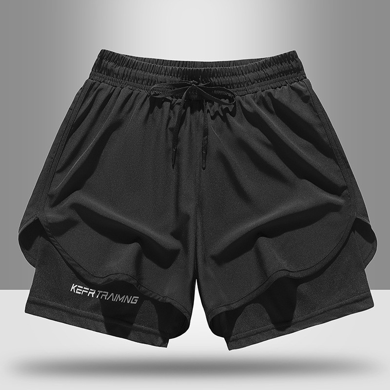 Running Shorts Marathon Track and Field with Lining Fitness Shorts Quick-Drying nd9w