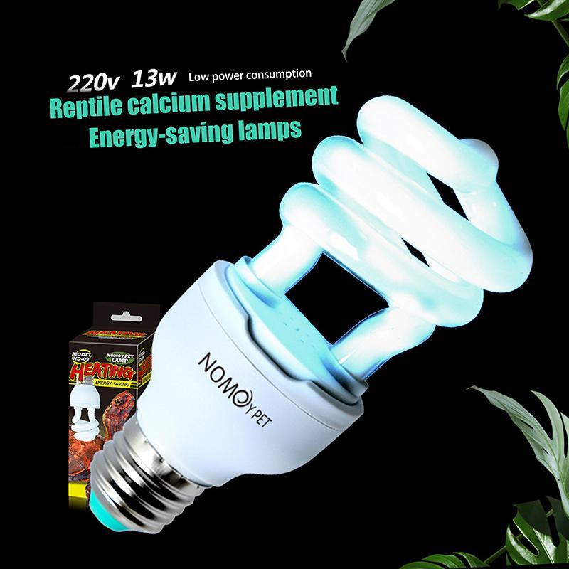 [TSST] 1 ชิ้น 13/26W UV Rays ประหยัดพลังงาน Terrarium Basking Light 5.0 10.0 UVB สัตว์เลื้อยคลานโคมไ