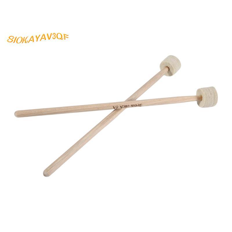 1 คู่กลอง Mallet Stick Felt Head Mallet Timpani Stick กลองขนาดใหญ่ค้อน Timpani Mallet สําหรับเครื่อง