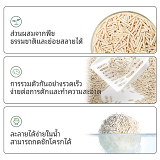 จัดส่งจากท้องถิ่น🚚ทรายแมวเต้าหู้ 6 ลิตร | จับก้อนเร็ว ห้องน้ําแมว กลิ่นหาย ส่วนผสมถั่วเหลืองธรรมชาติ 100% | ส่งฟรี
