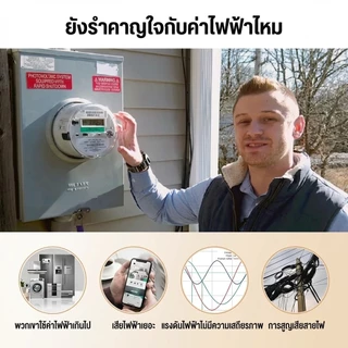 🎯สินค้าขายดี🎯 【เครื่องประหยัดไฟ/อุปกรณ์ประหยัดไฟ】 ประหยัดพลังงาน ลดค่าไฟบ้าน ติดตั้งง่าย วัสดุพลาสติกเกรดพรีเมียม ใช้ได้กับบ้าน ร้านค้า คุ้มค่า 🚚ส่งฟรี🚚