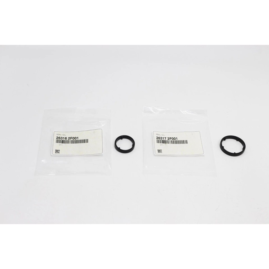 2 ชิ้นกรองน้ํามันประกอบปะเก็นซีล O-Ring ชุด 26316-2F001 26317-2F001 สําหรับ Hyundai Santa Fe