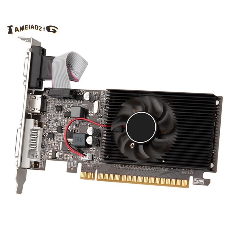 [คุณภาพ T]1 ชิ้น GT610 1GB DDR3 กราฟิกการ์ด 810 MHz 1800 MHz การ์ดวิดีโอสีดํา