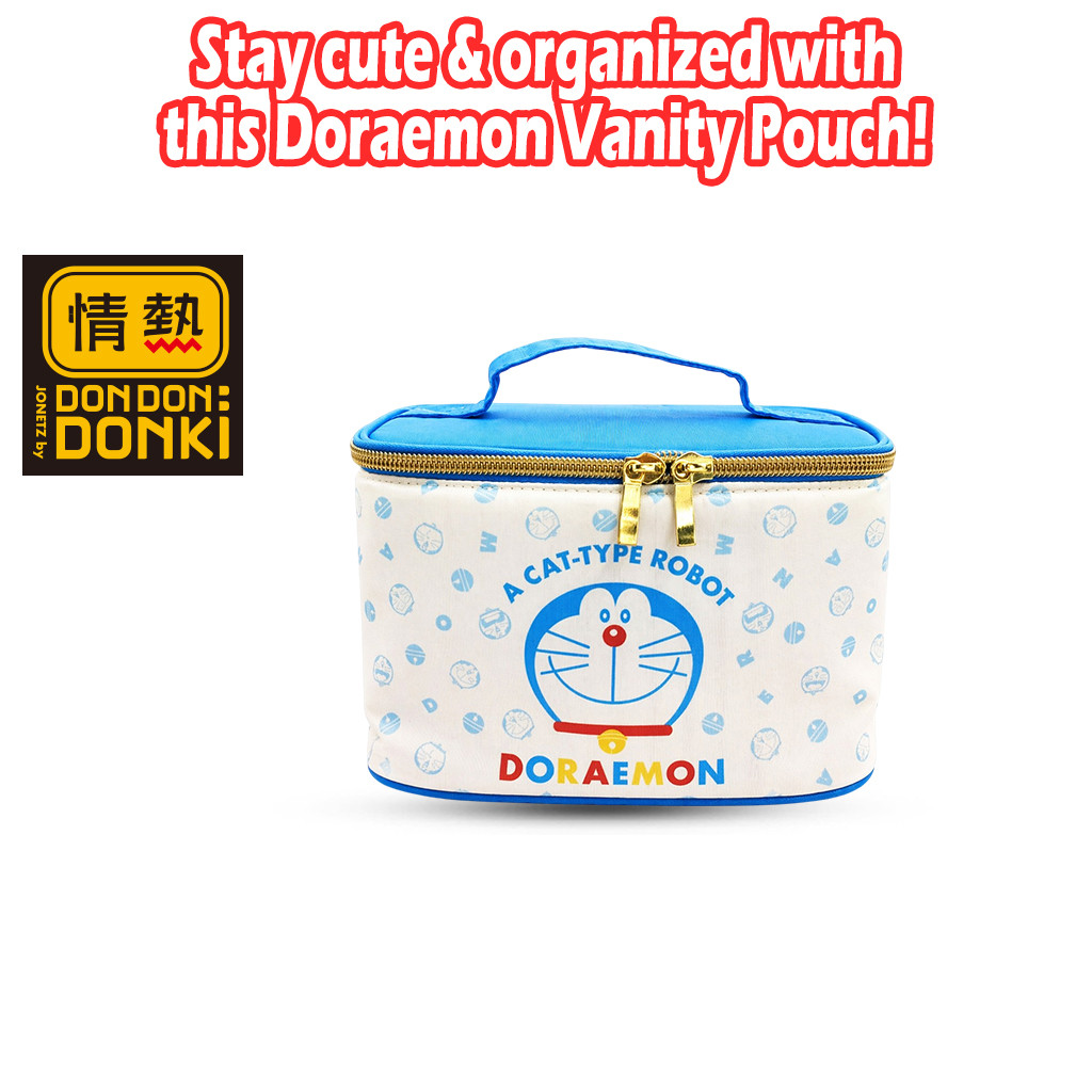 [COSME DONKI] กระเป๋าโต๊ะเครื่องแป้ง DORAEMON
