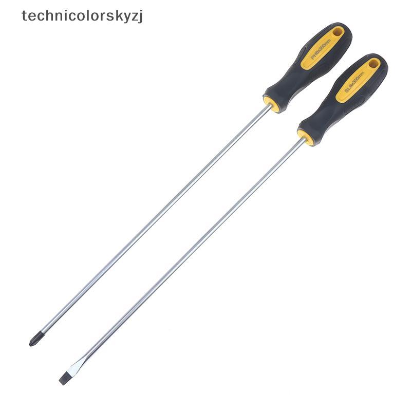 TECH ยาวจับไขควง Slotted Cross Head ไขควงแม่เหล็ก Bits Anti Slip คู่มือเครื่องมือสกรู Driver Bolt DRIVER DDC
