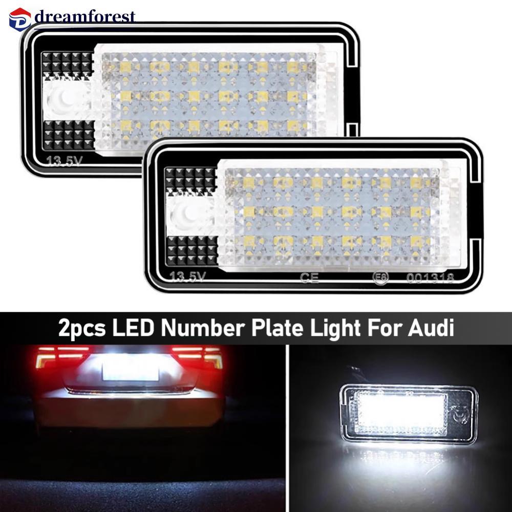DFS 2 ชิ้น DC 12 โวลต์รถจํานวนใบอนุญาตโคมไฟไม่มีข้อผิดพลาด Canbus สีขาวสําหรับ Audi A3 S3 A4 S4 A6 C