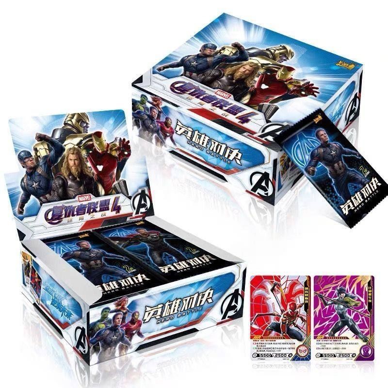 Marvel Avengers 4 Heroes Showdown Card Deluxe Edition Card Collection Steel