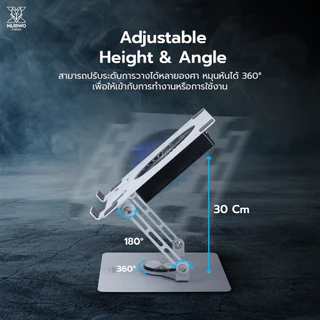 ์ีNubwo NX-F6 ARCTIX แท่นวางแล็ปท็อป RGB Gaming Cooler Pad รองรับแล็ปท็อปตั้งแต่ขนาด 10–17 นิ้ว ใช้งานง่าย น้ำหนักเบา