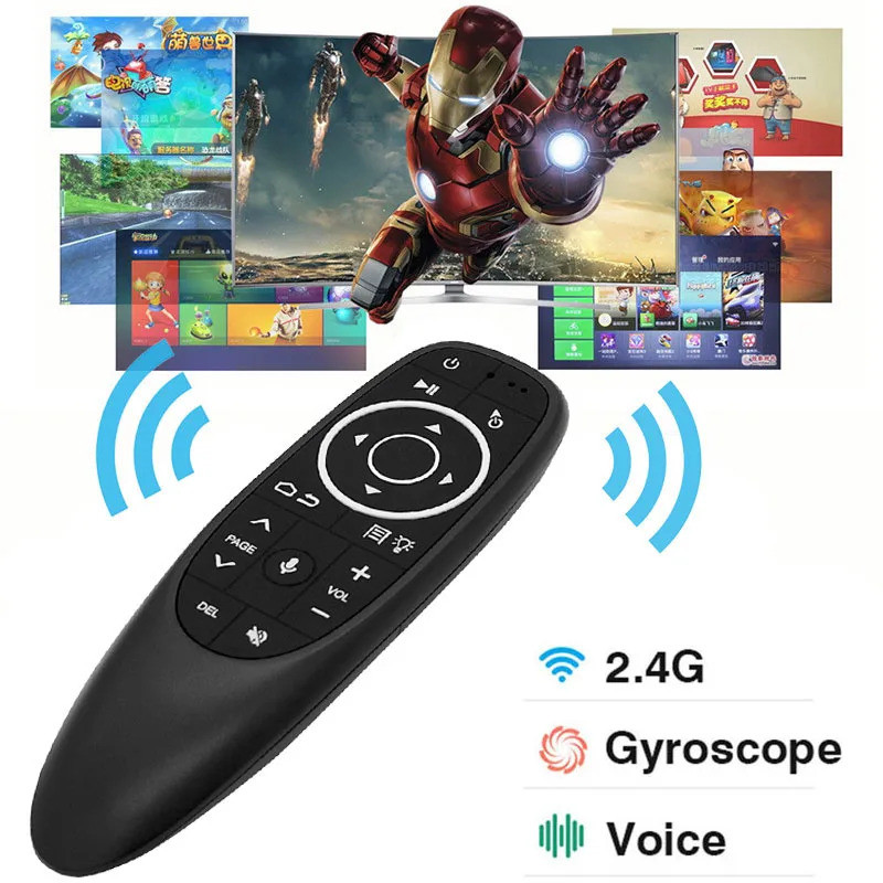 G10S G10S Pro Air Mouse Voice รีโมทคอนโทรล 2.4G Wireless Gyroscope IR การเรียนรู้สําหรับ H96 MAX X88