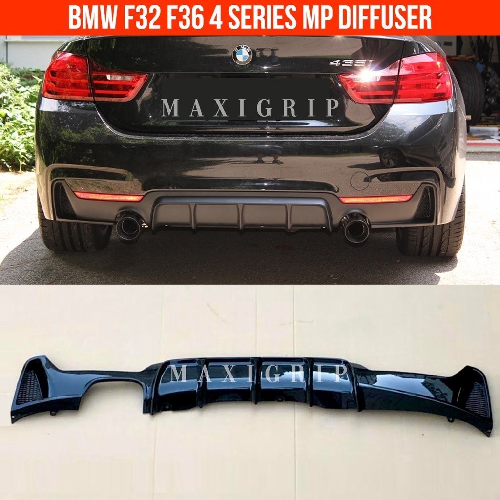 BMW 4 series F32 F36 M sport diffuser lip F32 F36 ด้านหลัง diffuser คาร์บอนด้านหลัง bmw F32 F36 acce