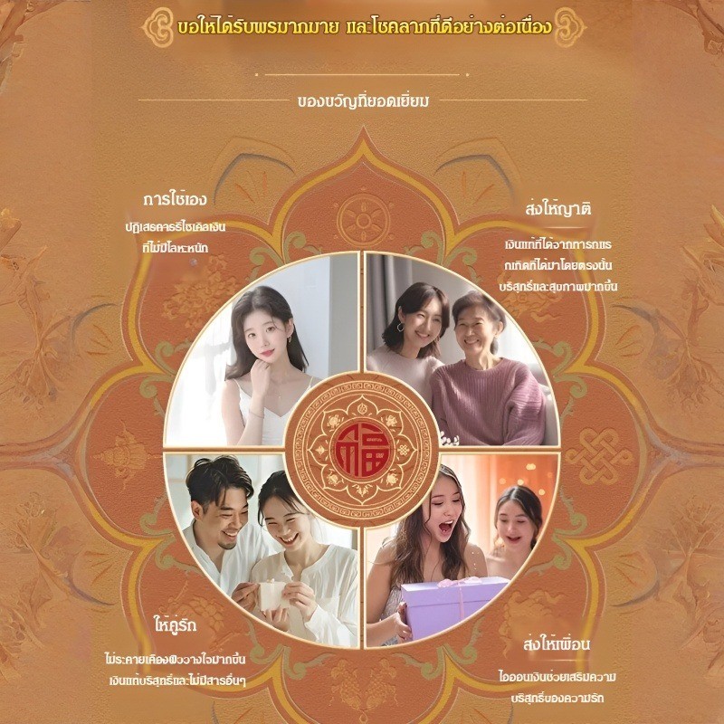 【นำโชคลาภ】ต่างหูลูกปัดนำโชค / รูปที่ 3