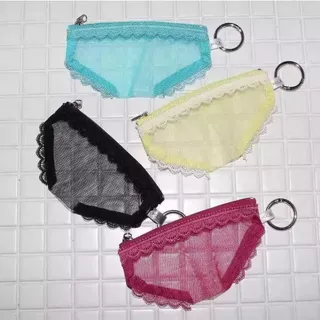 ITOPUPBEAUTY กระเป๋าเก็บเครื่องสําอาง,กางเกงรูปร่างลูกไม้หัวใจกระเป๋าเครื่องสําอาง,ตาข่าย Y2K โปร่งใสกระเป๋าใส่อุปกรณ์อาบน้ําสําหรับการเดินทาง