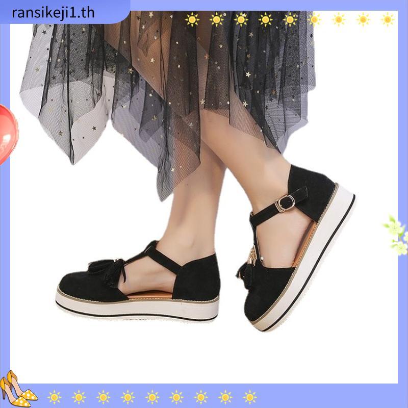 2020 women's wedge shoes laides tassel sandals Tassel Women's Shoes Export43