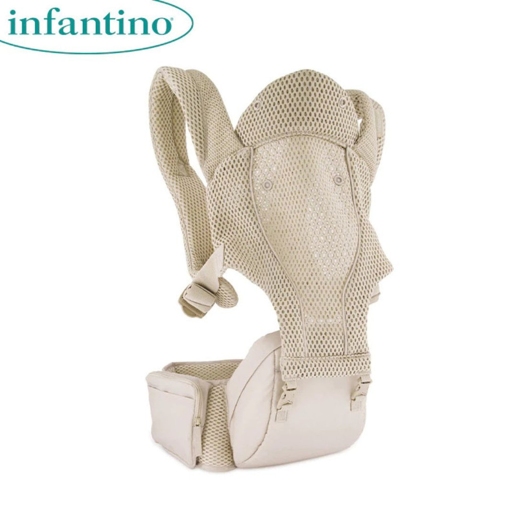 เบบี้นิโน 300159 Hip Rider Airy 5-In-1 Hip Seat Carrier เหมาะสําหรับเด็กอายุตั้งแต่ 3 เดือนสูงสุด 20