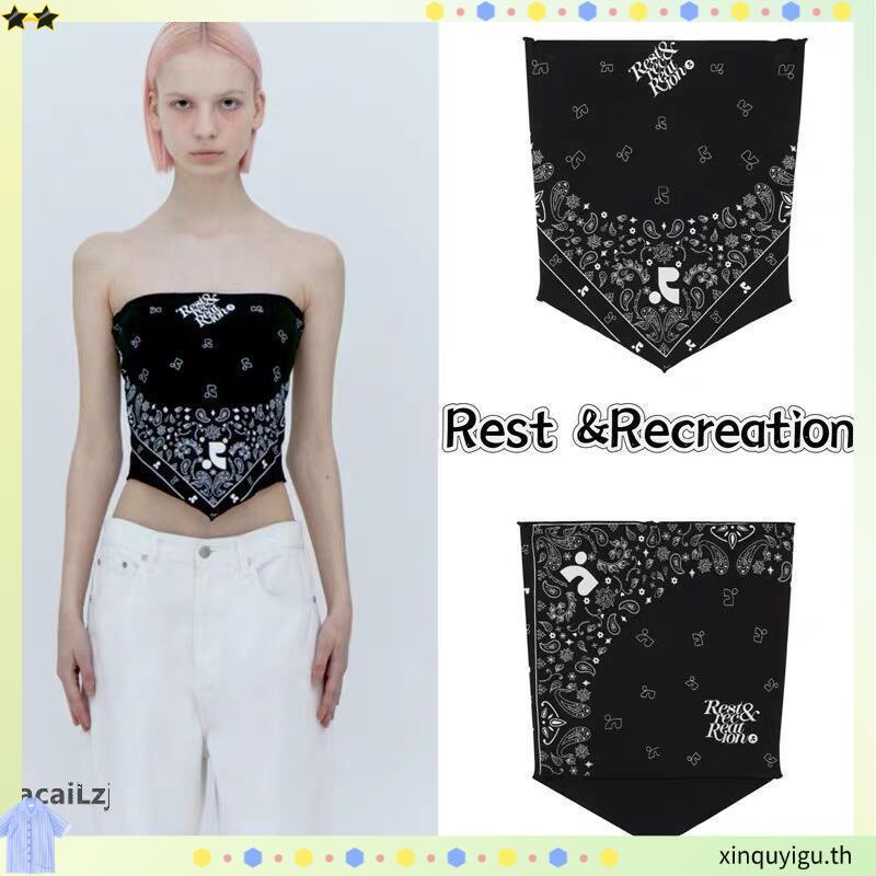 [SR-STUDIO] Rest & RECREATION Korean Female RR Sexy Wrapped Chest Short Top