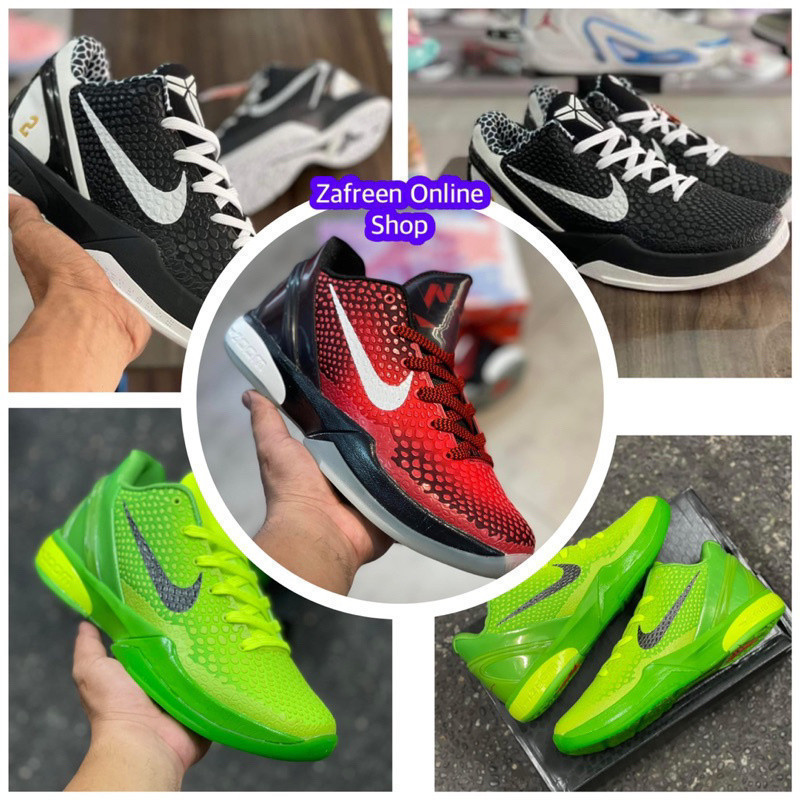 รองเท้าบาสเก็ตบอลผู้ชาย Kobe 6 พร้อมถุงเท้า 6843