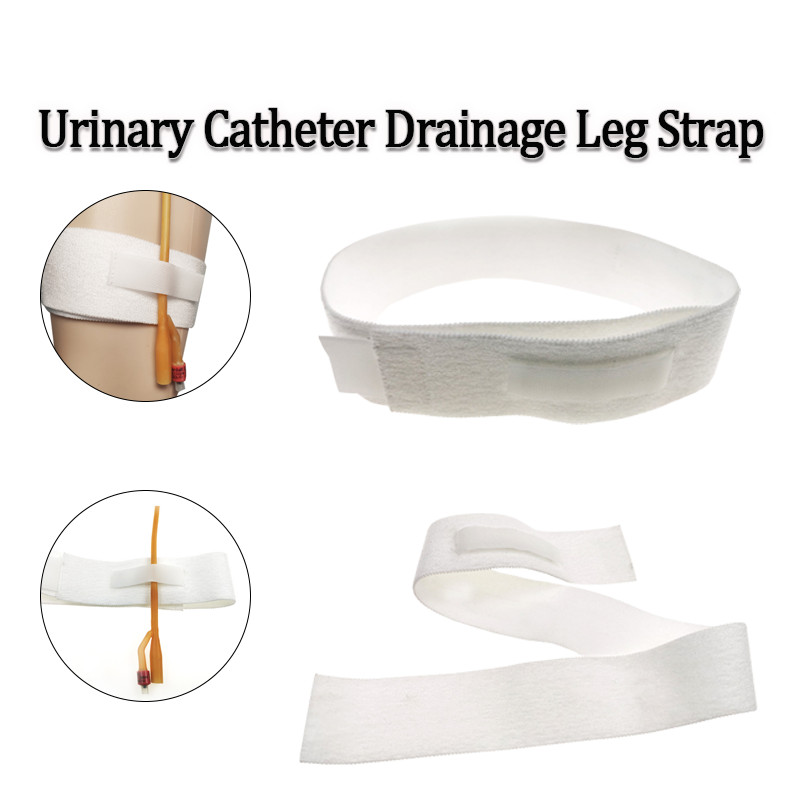 1PC ปัสสาวะ Catheter ระบายน้ําขาสายรัดปรับยืดหยุ่นสบาย Catheter Fixation สายรัดภายนอกปัสสาวะกระเป๋าขาผู้ถือสายรัด