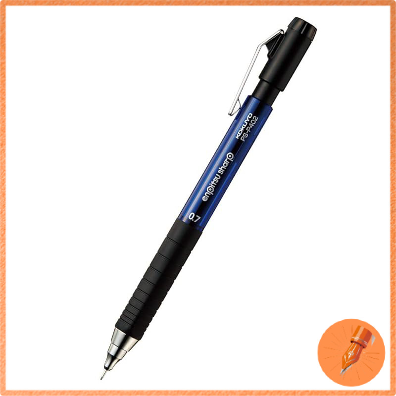 Kokuyo Mechanical Pencil Type M with Rubber Grip 0.7mm Blue PS-P402B-1P