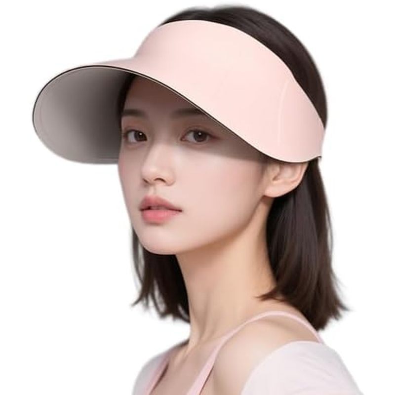 63g ONLY Ultra-Lightweight Foldable Sun Visor Hat for Women, 99% UV Block, Foldable & Packable Beach