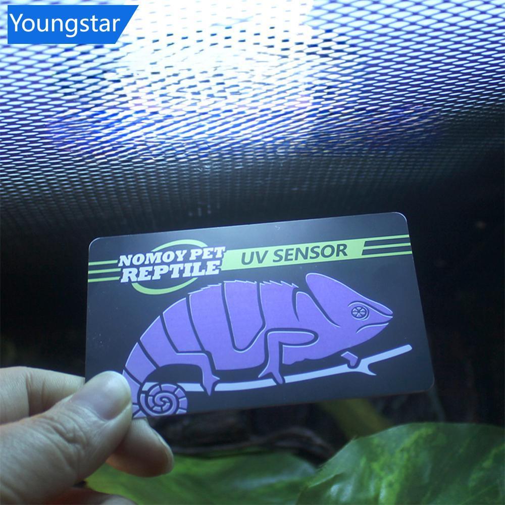 FYY สัตว์เลื้อยคลาน UVB Test Card Reusable UV โคมไฟเครื่องทดสอบการตรวจจับอัลตราไวโอเลตเครื่องมือสําห