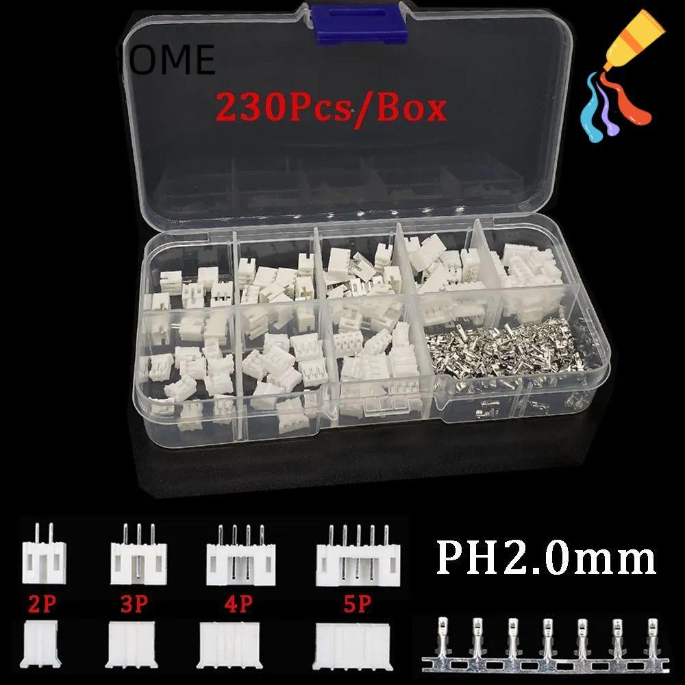 LIAOYING 2.0 มม.Pitch Terminal Kit / Housing / Pin, PH2.0 2p 3p 4p 5 pin Adapter Header JST Connecto