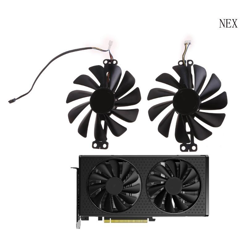 NEX 95 มม.กราฟิกการ์ดพัดลมระบายความร้อนสําหรับ XFX Radeon RX6600 6600XT PC อุปกรณ์เสริม