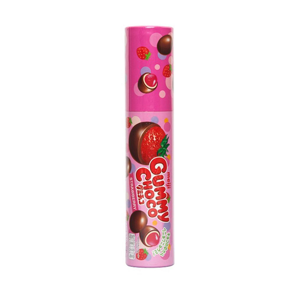 [สินค้าส่งด่วน] เมจิกัมมี่ช็อกโกสตรอเบอร์รี่ 50 กรัม MEIJI GUMMY CHOCO STRAWBERRY 50 G.