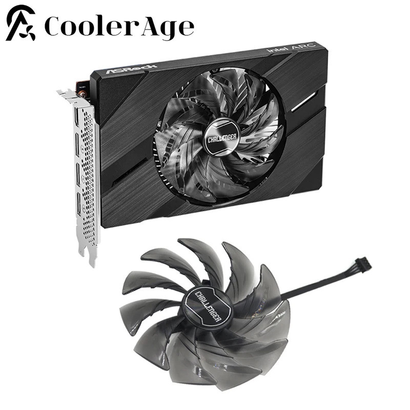 พัดลมการ์ด 95 มม.CF1010H12S สําหรับ Asrock Arc A380 6GB Challenger ITX OC เปลี่ยนกราฟิกการ์ด GPU พัด