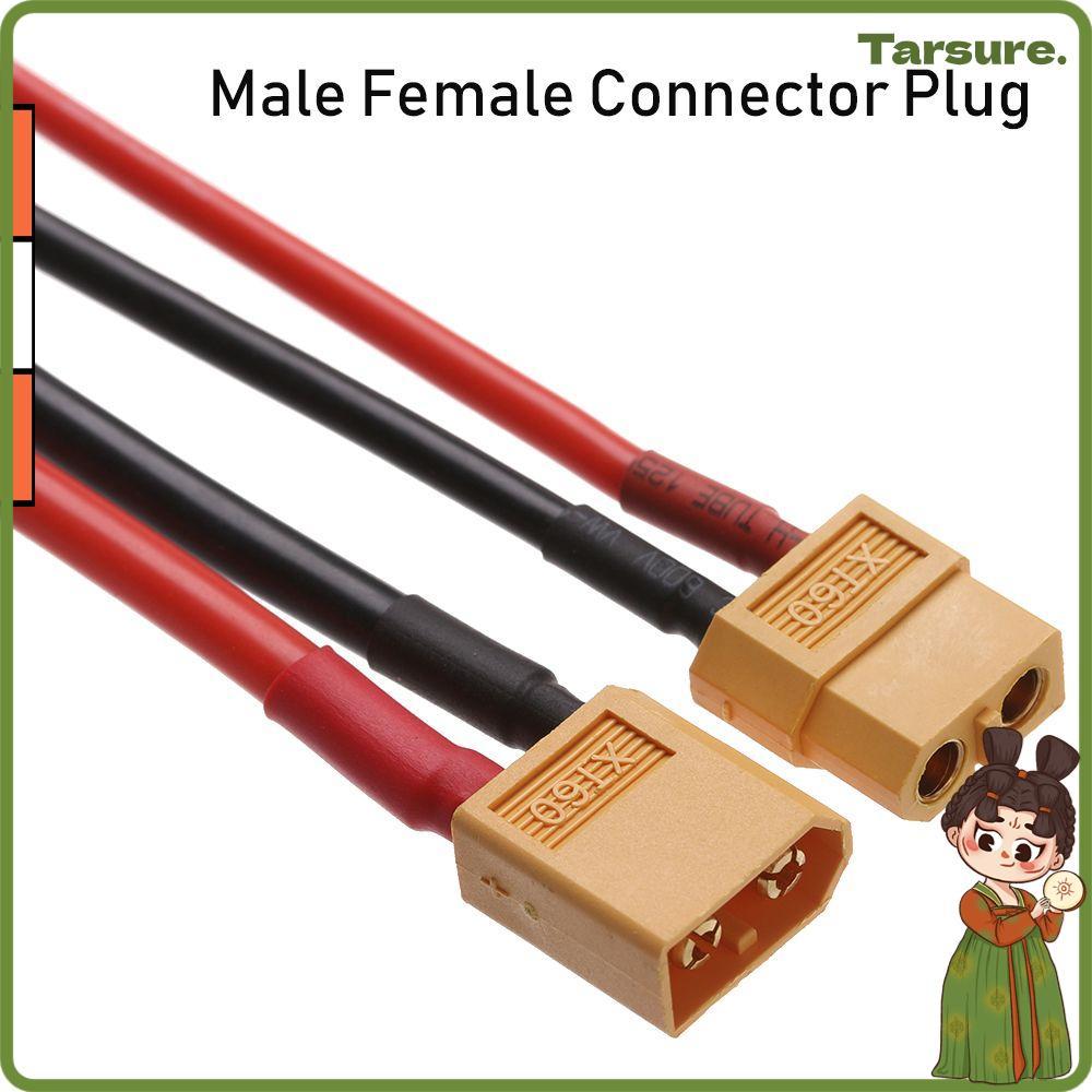 TARSURETH XT60 Connector Plug Hot Model Accessories 12 AWG/14 AWG สายไฟหญิง/ชาย