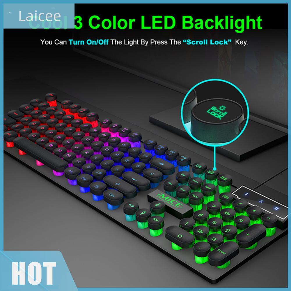 AK-800 USB Wired Mechanical Feeling 104 Key RGB Backlit คีย์บอร์ดเกม