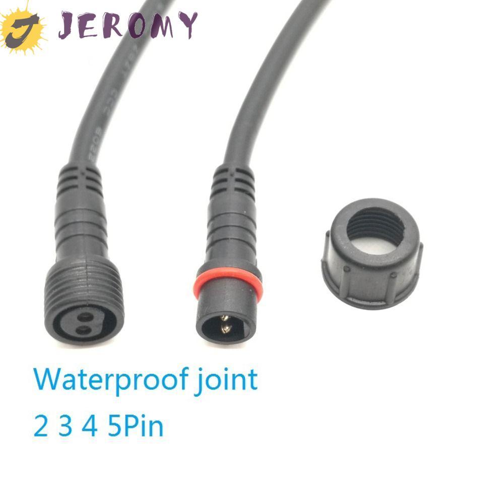 JEROMY LED กันน้ําเชื่อมต่อสาย,นําเชื่อมต่อกันน้ําแถบ LED ขั้วต่อชายและหญิง,สายเชื่อมต่อ PVC IP68 LE