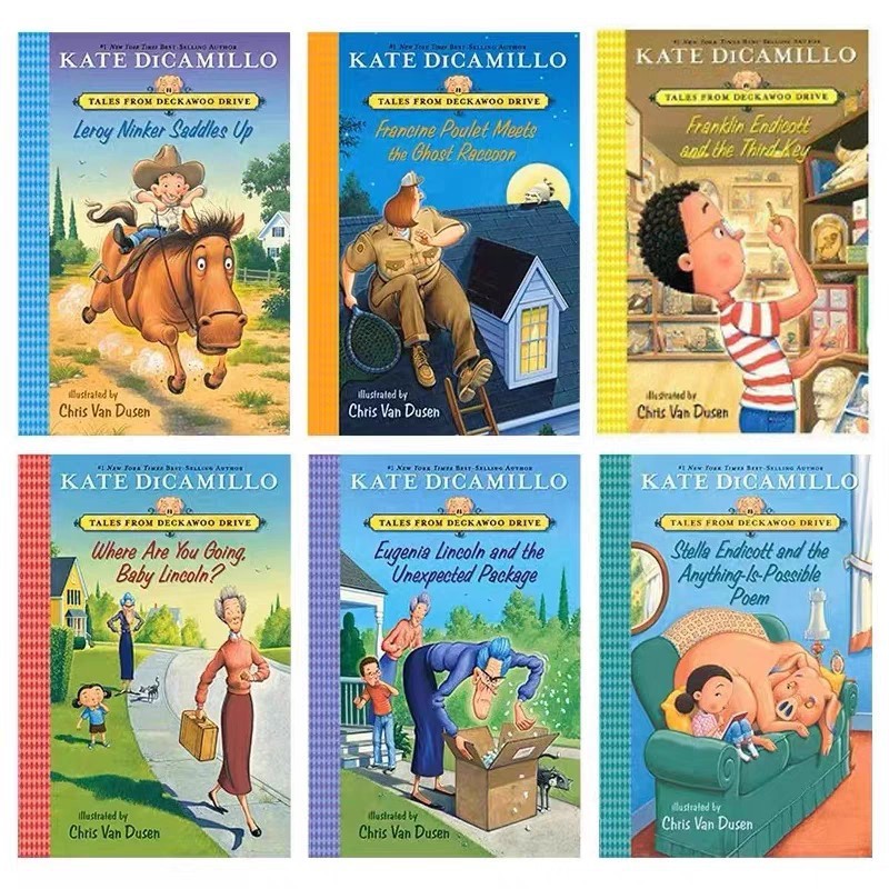 Mercy Waston Piglet Macy Sequel 6 เล่ม Point Reading Edition หนังสือภาพเด็ก Bridge Chapter Storybook
