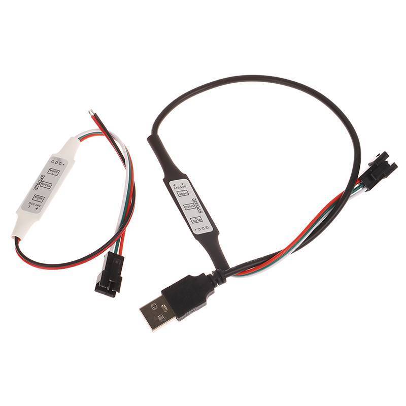 Tast Mini WS2812B WS2811 Controller สําหรับพิกเซล LED Strip Light USB 3 คีย์ WS2812 ไฟ LED Strip SP6