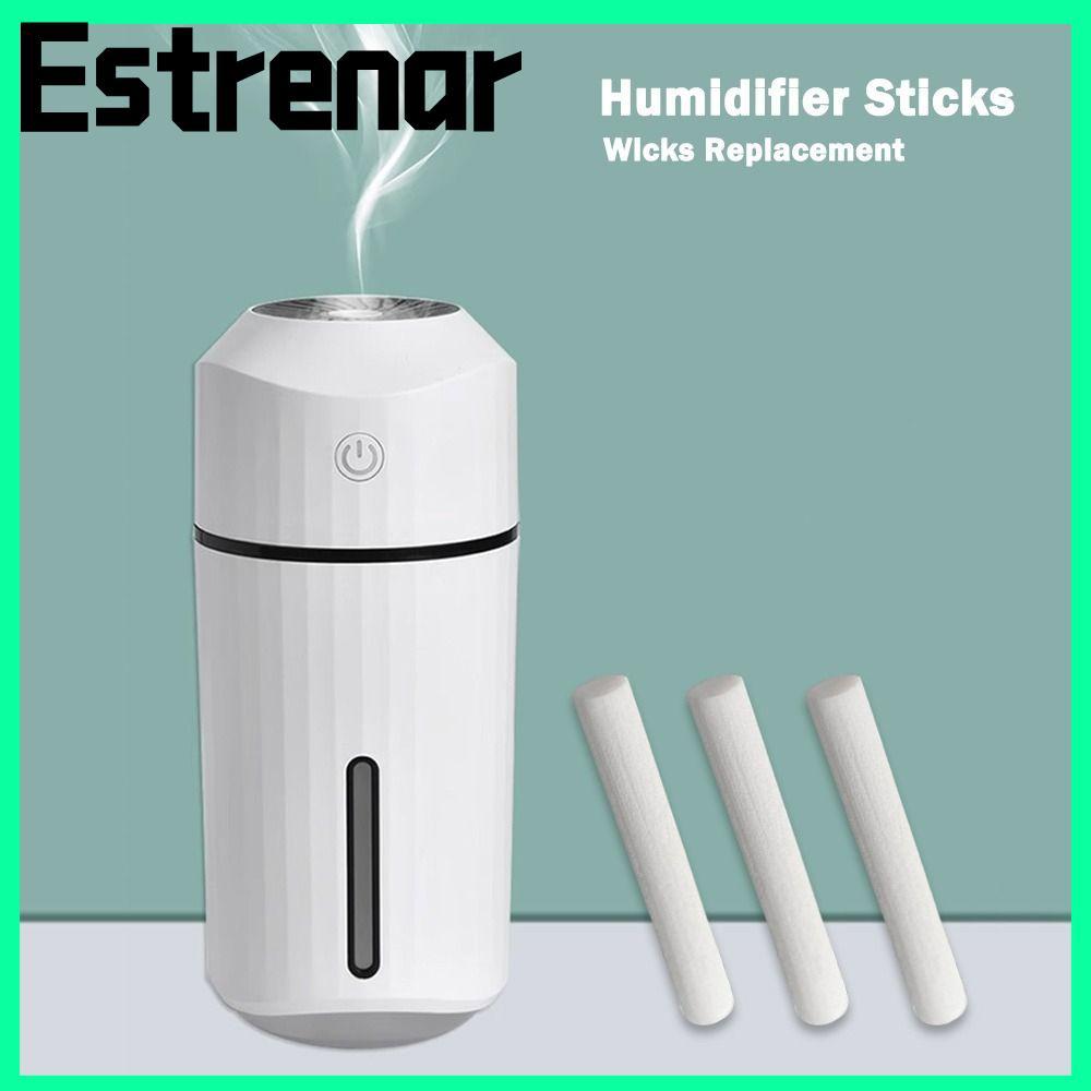 ESTRENAR 50PCS กรองเติม Sticks, 8 มม.ฟองน้ํา Stick Humidifier Sticks,กรอง Core ผ้าฝ้ายวัสดุ Ultrason