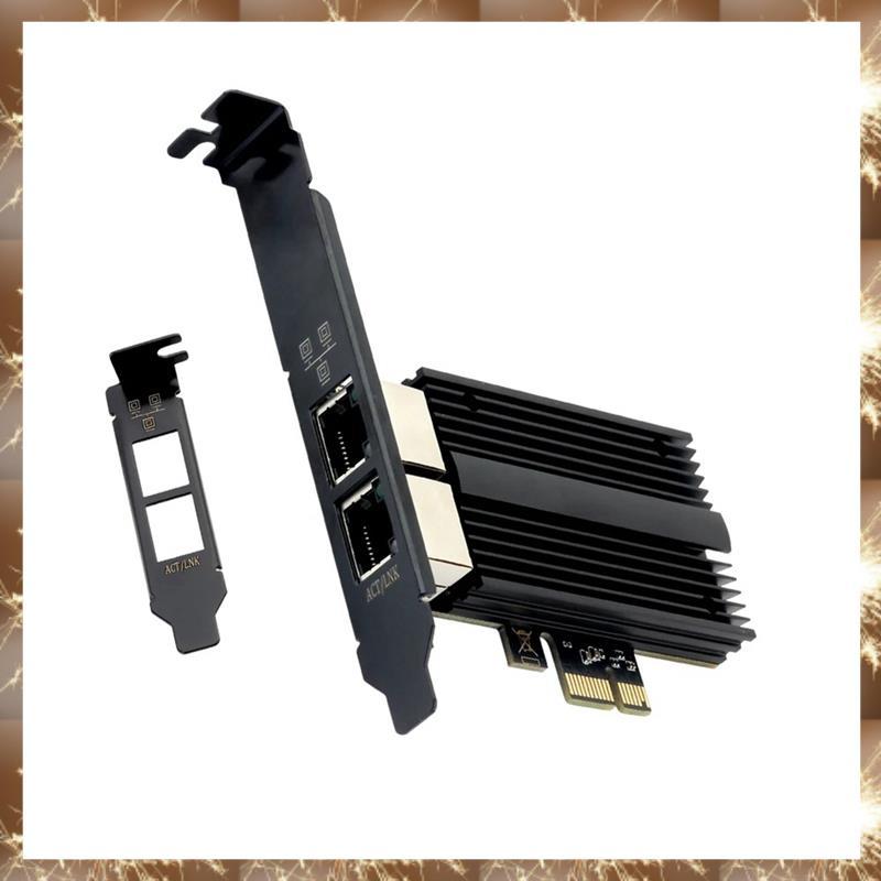(YN)2500Mbps Pcie to RJ45 I226-V การ์ดเครือข่าย 2.5G Gigabit Ethernet Dual Ports 100/1000/2500Mbps ก