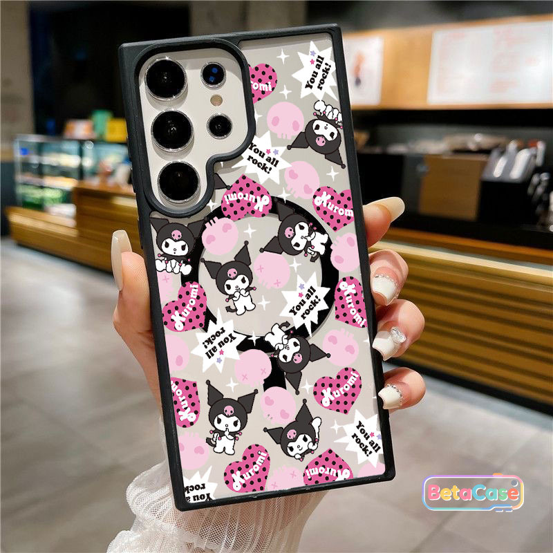 น่ารักเท่ ทรายไหล ลายสวย เหมาะ Samsung S26 S26U S26Plus S25Plus S25U S24U S23U S23 S22U แม่เหล็กติด