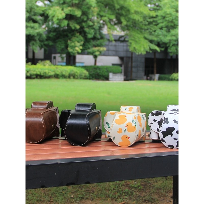 เหมาะสําหรับกระเป๋ากล้อง Canon R50 R10 200DII M50 รุ่นที่สอง M62 เคสหนัง R100 น่ารัก M200 เคสป้องกัน